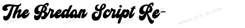 The Bredan Script Re字体转换 The Bredan Script Re字体转换